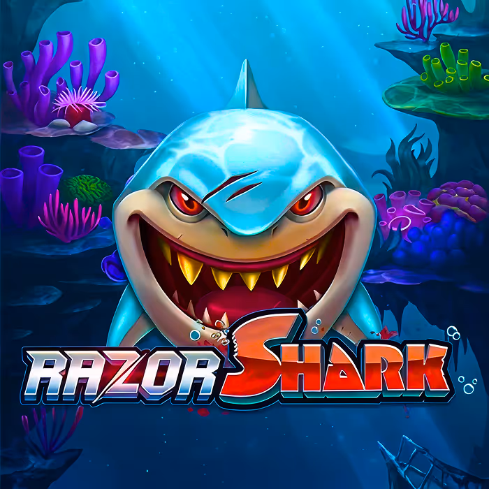 Razor Shark underwater slot featuring mystery stacks and great white sharks